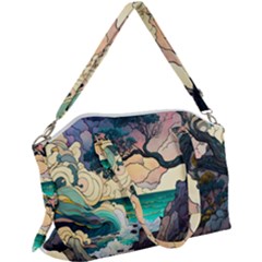 Tree Wave Ocean Canvas Crossbody Bag by Bangk1t