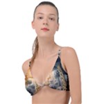 Garden Mushrooms Tree Flower Knot Up Bikini Top