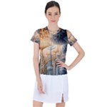 Garden Mushrooms Tree Flower Women s Sports Top