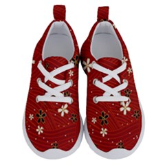 Flower Washi Floral Background Running Shoes by Ravend