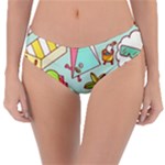Summer Up Cute Doodle Reversible Classic Bikini Bottoms