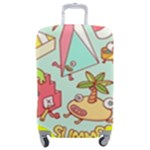 Summer Up Cute Doodle Luggage Cover (Medium)