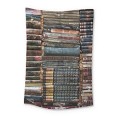 Pile Of Books Photo Of Assorted Book Lot Backyard Antique Store Small Tapestry