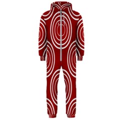 Background-red Hooded Jumpsuit (men) by nateshop