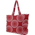 Background-red Simple Shoulder Bag