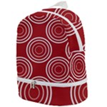 Background-red Zip Bottom Backpack