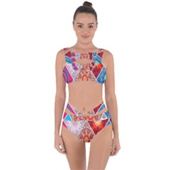 Mandala Pattern, Desenho, Designs, Glitter, Pattern Bandaged Up Bikini Set  by nateshop