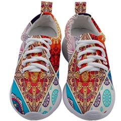 Mandala Pattern, Desenho, Designs, Glitter, Pattern Kids Athletic Shoes by nateshop