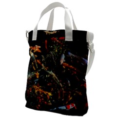 Shoal Of Koi Fish Water Underwater Canvas Messenger Bag by Ndabl3x