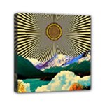 Surreal Art Psychadelic Mountain Mini Canvas 6  x 6  (Stretched)