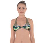 Surreal Art Psychadelic Mountain Halter Neck Bikini Top