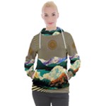 Surreal Art Psychadelic Mountain Women s Hooded Pullover