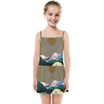 Surreal Art Psychadelic Mountain Kids  Summer Sun Dress