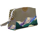 Surreal Art Psychadelic Mountain Wristlet Pouch Bag (Large)