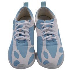 Cow Print, Aesthetic, Y, Blue, Baby Blue, Pattern, Simple Mens Athletic Shoes by nateshop