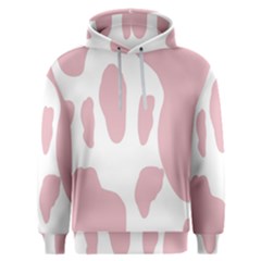 Cow Print, Pink, Design, Pattern, Animal, Baby Pink, Simple, Men s Overhead Hoodie by nateshop
