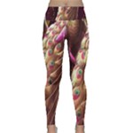 Peacock Dream, Fantasy, Flower, Girly, Peacocks, Pretty Lightweight Velour Classic Yoga Leggings