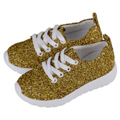 Gold Glittering Background Gold Glitter Texture, Close-up Kids  Lightweight Sports Shoes by nateshop