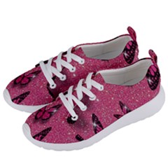 Butterfly, Girl, Pink, Wallpaper Women s Lightweight Sports Shoes by nateshop