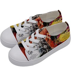 Left And Right Brain Illustration Splitting Abstract Anatomy Kids  Low Top Canvas Sneakers by Bedest