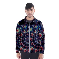 Psychedelic Colorful Abstract Trippy Fractal Men s Windbreaker by Bedest