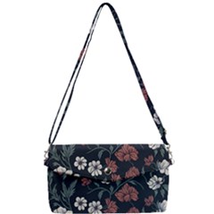 Flower Pattern Removable Strap Clutch Bag