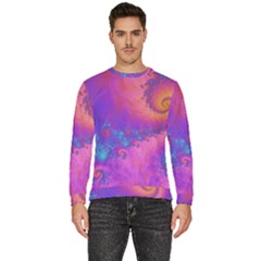 Fractal Art Artwork Magical Purple Men s Fleece Sweatshirt by Proyonanggan