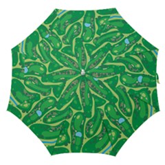 Golf Course Par Golf Course Green Straight Umbrellas by Sarkoni