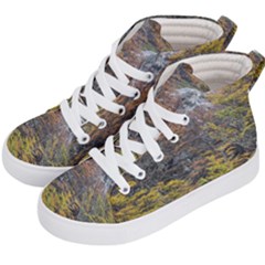 Wilderness Palette, Tierra Del Fuego Forest Landscape, Argentina Kids  Hi-top Skate Sneakers by dflcprintsclothing