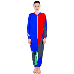 Abstract Circles, Art, Colorful, Colors, Desenho, Modern Onepiece Jumpsuit (ladies) by nateshop