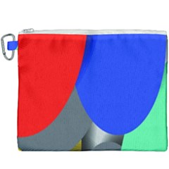 Abstract Circles, Art, Colorful, Colors, Desenho, Modern Canvas Cosmetic Bag (xxxl) by nateshop