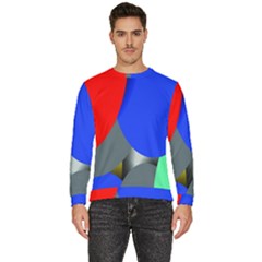 Abstract Circles, Art, Colorful, Colors, Desenho, Modern Men s Fleece Sweatshirt by nateshop