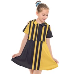 Abstract Design, Minimal, Abstract, Black, Desenho, Flat Kids  Short Sleeve Shirt Dress by nateshop