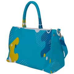 Blue Yellow Abstraction, Creative Backgroun Duffel Travel Bag by nateshop