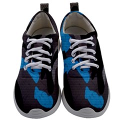 Blue, Abstract, Black, Desenho, Grey Shapes, Texture Mens Athletic Shoes by nateshop