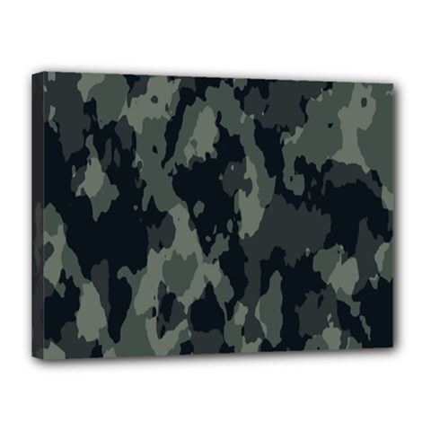 Comouflage,army Canvas 16  X 12  (stretched) by nateshop