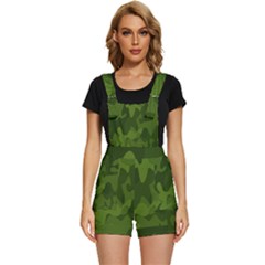 Green Camouflage, Camouflage Backgrounds, Green Fabric Short Overalls by nateshop