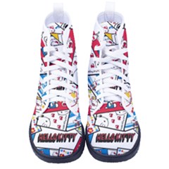 Hello-kitty-62 Women s High-top Canvas Sneakers