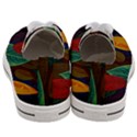 Leaves, Colorful, Desenho, Falling, Men s Low Top Canvas Sneakers View4