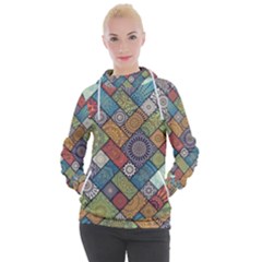 Mandala Pattern Abstract , Mandala, Pattern, Abstract Women s Hooded Pullover by nateshop