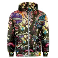 Psychedelic Funky Trippy Men s Zipper Hoodie by Sarkoni