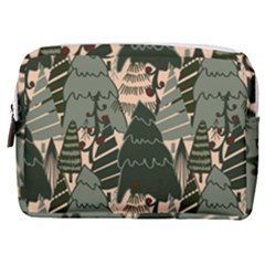 Christmas Vector Seamless Tree Pattern Make Up Pouch (medium) by Sarkoni