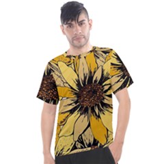 Colorful Seamless Floral Pattern Men s Sport Top by Sarkoni