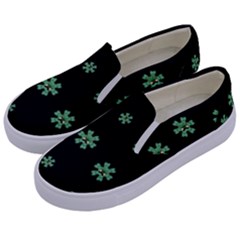 I Love Guitars In Pop Arts Blooming Style Kids  Canvas Slip Ons by pepitasart