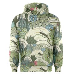 Playful Cactus Desert Landscape Illustrated Seamless Pattern Men s Core Hoodie by Grandong