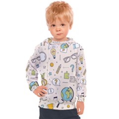 Quiz Backgrounds Ans Seamless Kids  Hooded Pullover by Grandong