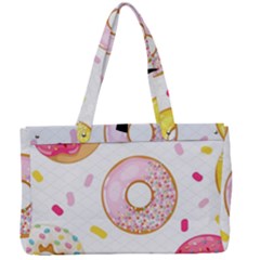 Vector Donut Seamless Pattern Canvas Work Bag by Grandong