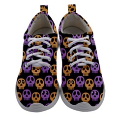 Halloween Skull Pattern Women Athletic Shoes by Ndabl3x