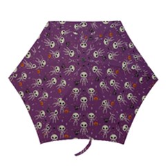 Skull Halloween Pattern Mini Folding Umbrellas by Ndabl3x