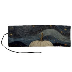 Pumpkin Halloween Roll Up Canvas Pencil Holder (m) by Ndabl3x